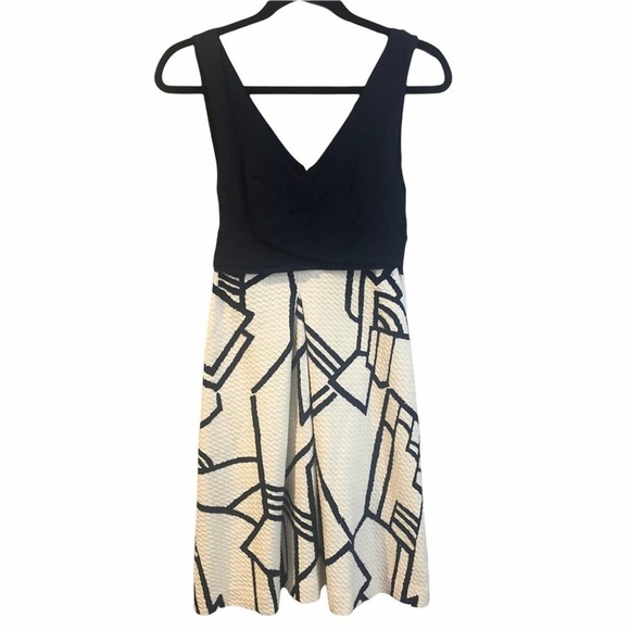 Anthropologie HD In Paris Ardmore Dress Navy White - Picture 3 of 10